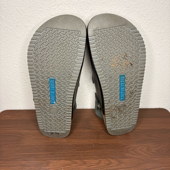 Birkenstock Clogs Shoes Womens 9 Tokio Super Grip Black Leather Heel Strap Men 7 - Picture 7 of 7